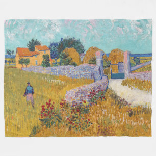 Couverture Polaire Vincent van Gogh - Ferme en Provence