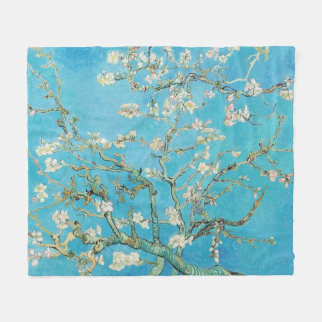 Couverture Polaire Vincent van Gogh - Floraison des amandiers (Devant (Horizontal))