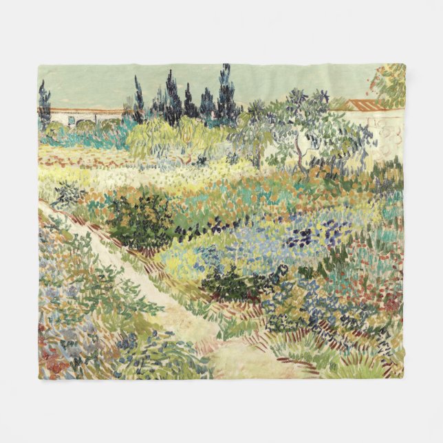 Couverture Polaire Vincent Van Gogh Garden (Devant (Horizontal))