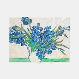 Couverture Polaire Vincent van Gogh IRISES ET ROSES