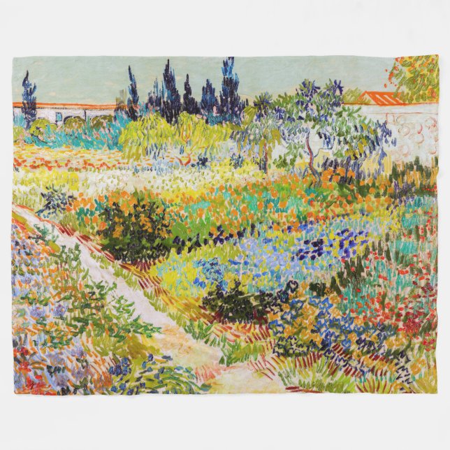 Couverture Polaire Vincent van Gogh - Jardin à Arles (Devant (Horizontal))