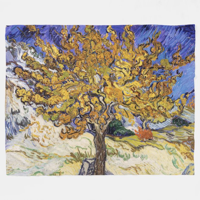 Couverture Polaire Vincent van Gogh - Le Mûrier (Devant (Horizontal))
