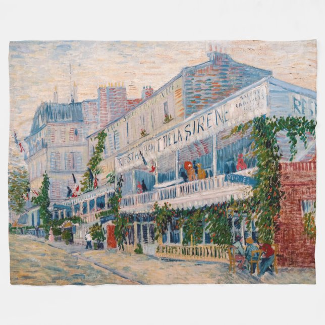 Couverture Polaire Vincent van Gogh - Le Restaurant de la Sirene (Devant (Horizontal))
