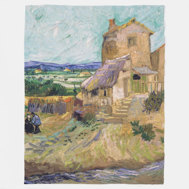 Couverture Polaire Vincent van Gogh - Le Vieux Moulin (Devant)