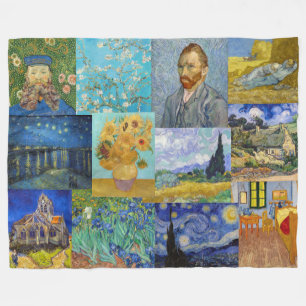 Couverture Polaire Vincent Van Gogh - Masterpieces Patchwork
