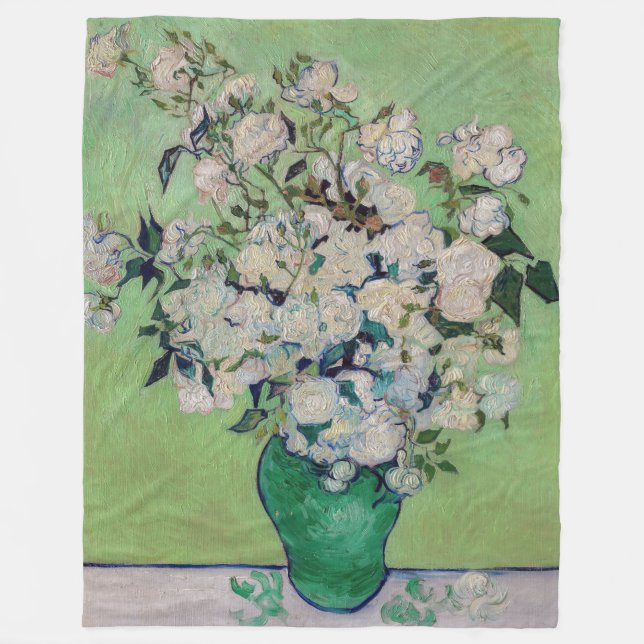 Couverture Polaire Vincent van Gogh - Roses (Devant)