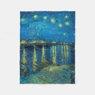 Couverture Polaire Vincent Van Gogh Starry Night Over the Rhone