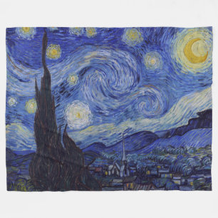 Couverture Polaire Vincent Van Gogh Starry Nuit Vintage Art