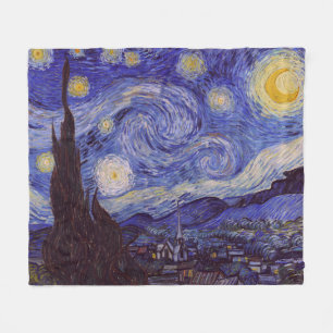 Couverture Polaire Vincent Van Gogh Starry Nuit Vintage Art