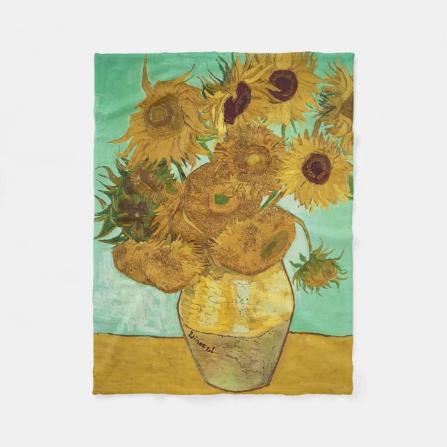 Couverture Polaire Vincent van Gogh | Tournesols, 1888 (Devant)