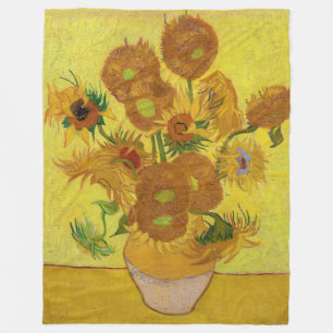 Couverture Polaire Vincent van Gogh - Vase avec quinze tournesols