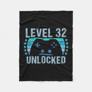 Couverture Polaire Vintage 32e anniversaire Cadeau 32 ans Garçon fill