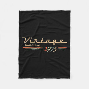 Couverture Polaire Vintage 50e anniversaire Décorations Vintage 1975 