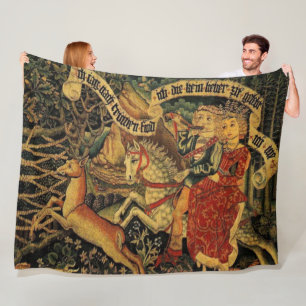 Couverture Polaire Vintage Allemagne Moyen-Age Renaissance Love Chass