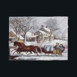 Couverture Polaire Vintage Currier & Ives Winter Sleigh Christmas<br><div class="desc">Vintage Currier & Ives Winter Sleigh Christmas Holiday Scene - Snuggle chaud et toasty à l'intérieur tandis que le temps hivernal fait rage à l'extérieur pendant que vous profitez de cette belle couverture vintage Currier & Ives image.</div>