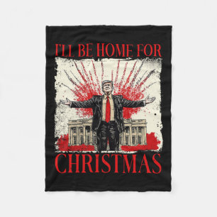 Couverture Polaire Vintage Drôle Humoristique Trump Je Serai De Retou