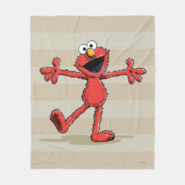 Couverture Polaire Vintage Elmo (Devant)