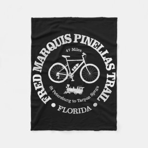 Couverture Polaire Vintage Fred Marquis Pinellas Piste cyclable Flori