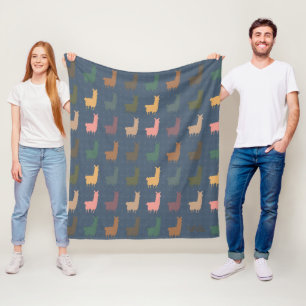 Couverture Polaire Vintage Llama Blanket cadeau unique pour Alpaca Lo