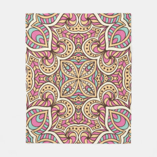 Couverture Polaire Vintage Main tiré Islam Motif