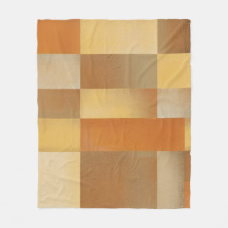 Couverture Polaire Vintage Mid-Century moderne Orange Or Brown