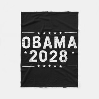 Couverture Polaire Vintage Obama 2028 Funny Political Patriotic Elect