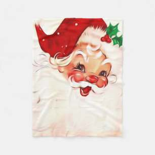 Couverture Polaire Vintage Père Noël 4