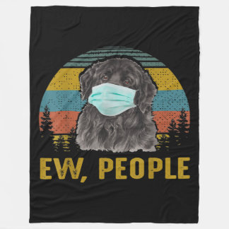 Couverture Polaire Vintage | Rétro Newfoundland Dog Venin