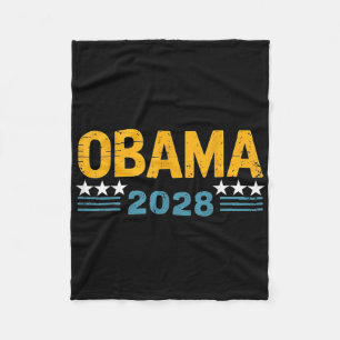 Couverture Polaire Vintage Rétro Obama pour Président 2028 Hommes Fem