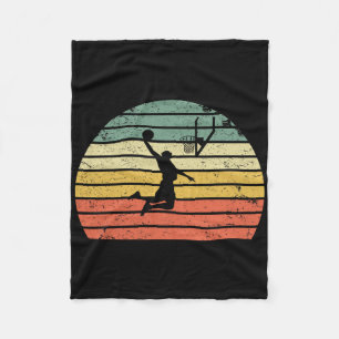 Couverture Polaire Vintage Retro Sketll Dunk Sunset coloré