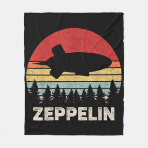 Couverture Polaire Vintage Retro Zeppelin Chemise Dirigible