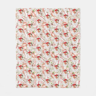 Couverture Polaire Vintage Santa Fleece Blanket
