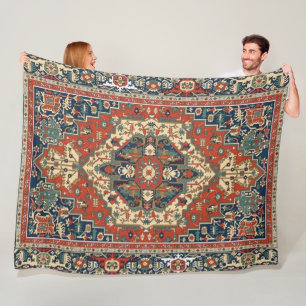 Couverture Polaire Vintage style perse Ornemental Mandala Motif