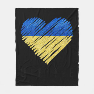 Couverture Polaire Vintage Ukraine Fierté du drapeau ukrainien