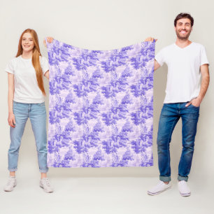 Couverture Polaire Vintage violet toile de joie