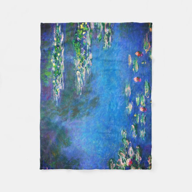 Couverture Polaire Vintage Water Lilies by Claude Monet (Devant)
