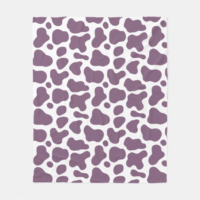 Couverture Polaire Violet Cow (Devant)