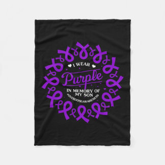 Couverture Polaire Violet En Mémoire De Mon Fils Surdose Sensibilisat