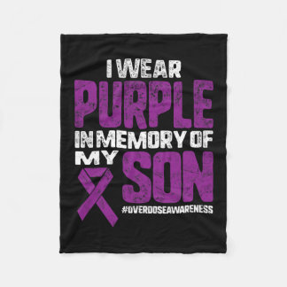Couverture Polaire Violet En Mémoire De Mon Fils Surdose Sensibilisat