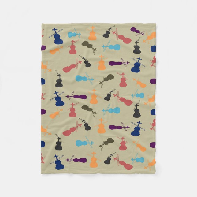 Couverture Polaire Violoncelles (Devant)