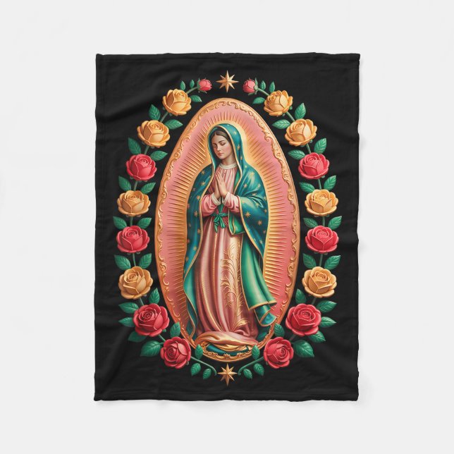 Couverture Polaire Virgen De Guadalupe Saint Mary Christian Religious (Devant)