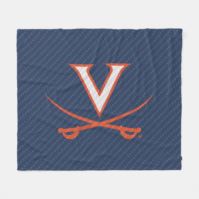 Couverture Polaire Virginia Cavaliers fibre de carbone (Devant (Horizontal))