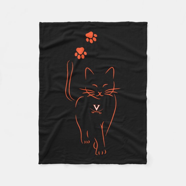 Couverture Polaire Virginia Cavaliers Licence d'impression Uni-adulte (Devant)