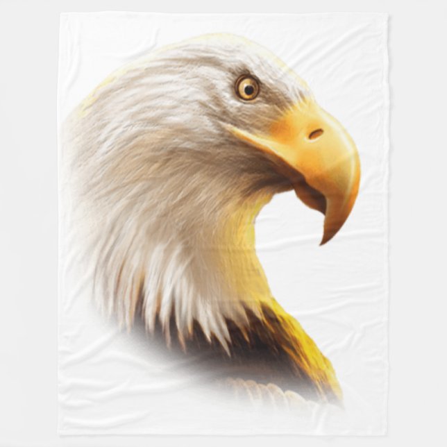 Couverture Polaire Visage d'aigle (Devant)