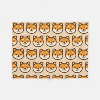 Couverture Polaire Visage de Chien Shiba Inu Mignon