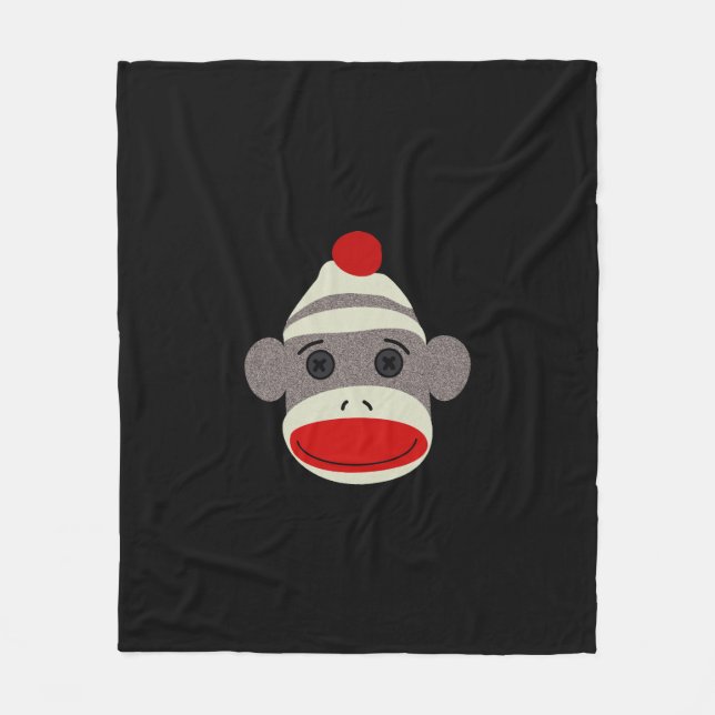 Couverture Polaire Visage de singe de chaussette (Devant)