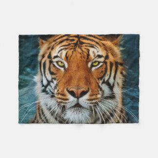 Couverture Polaire Visage de tigre