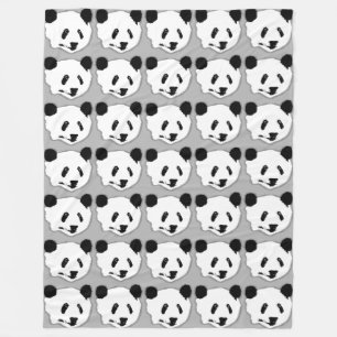 Couverture Polaire Visage géant d'ours panda