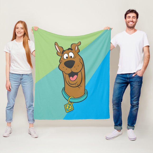 Couverture Polaire Visage souriant Scooby-Doo (En situation)