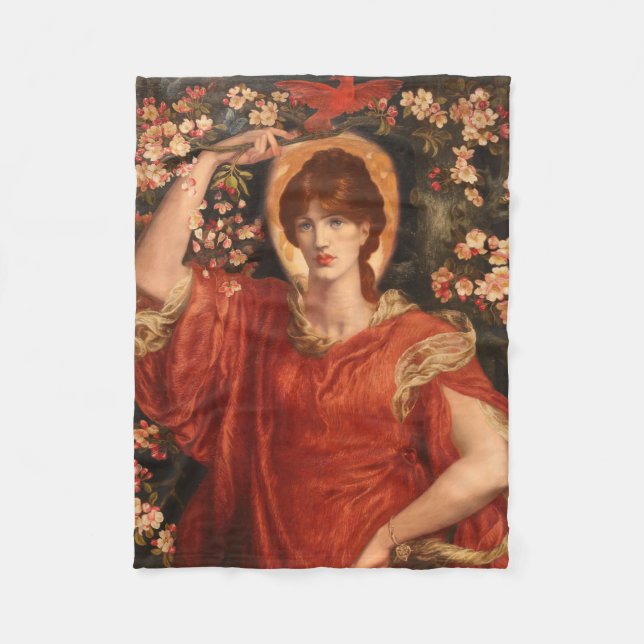 Couverture Polaire Vision de Fiammetta (par Dante Gabriel Rossetti) (Devant)